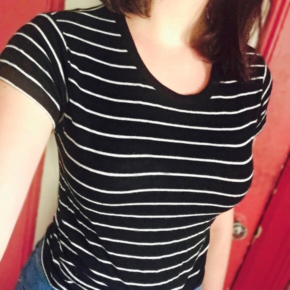 Brandy Melville John Galt Striped T-Shirt